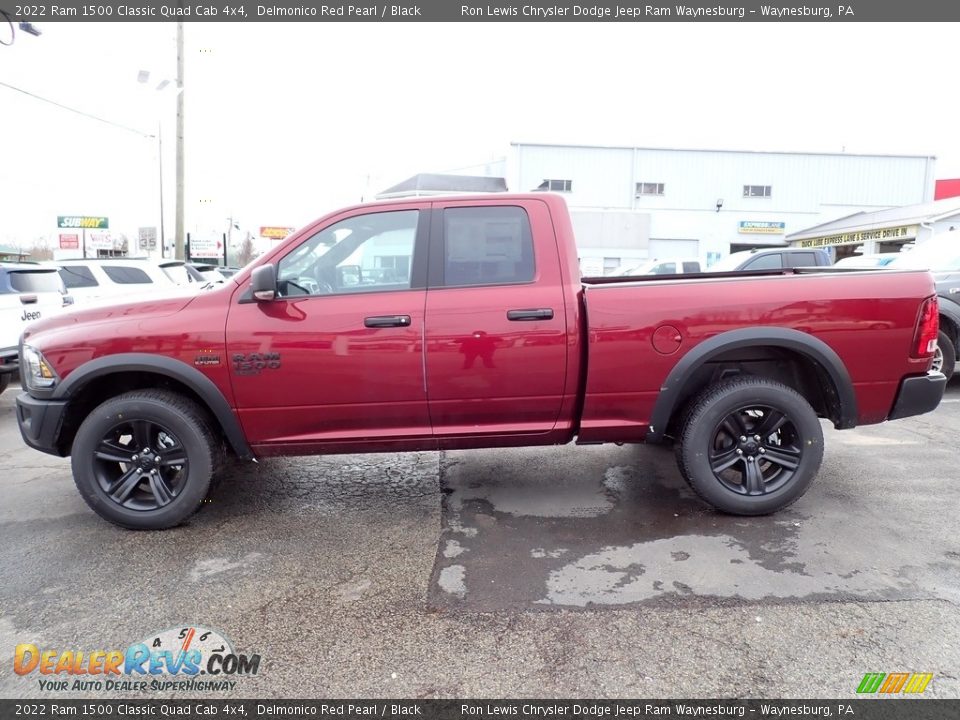 2022 Ram 1500 Classic Quad Cab 4x4 Delmonico Red Pearl / Black Photo #2
