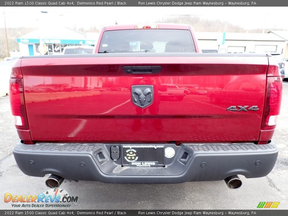 2022 Ram 1500 Classic Quad Cab 4x4 Delmonico Red Pearl / Black Photo #4