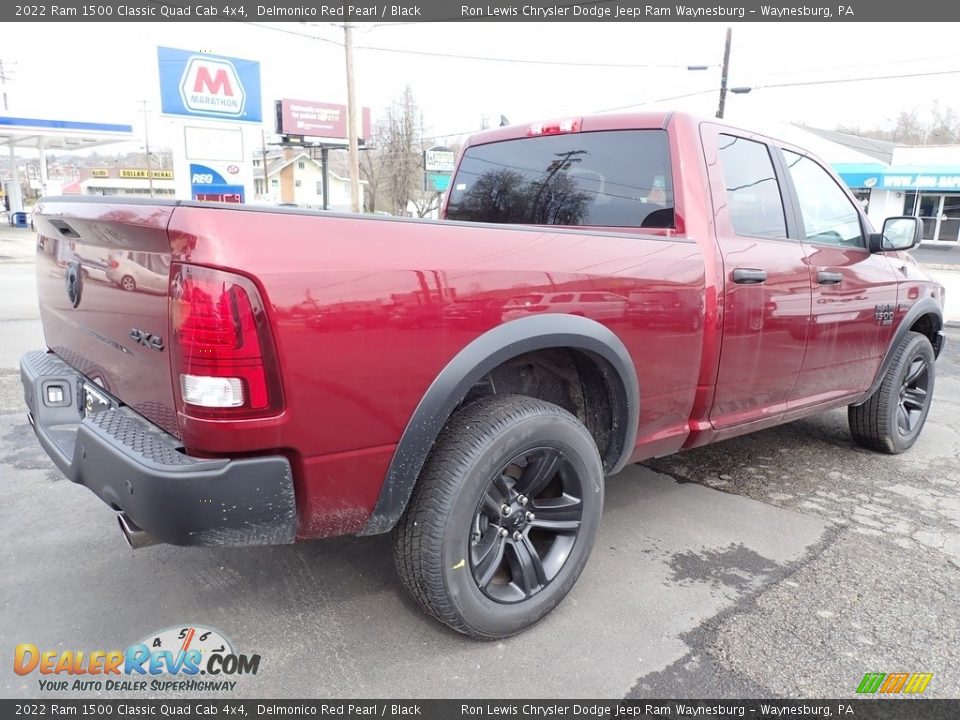 2022 Ram 1500 Classic Quad Cab 4x4 Delmonico Red Pearl / Black Photo #5