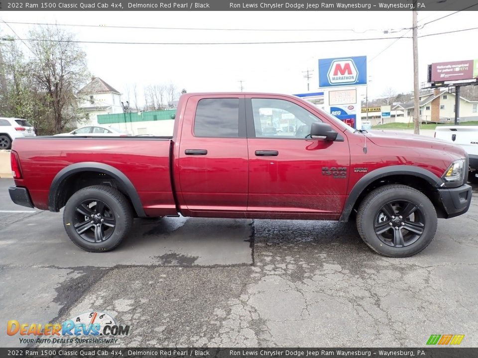 2022 Ram 1500 Classic Quad Cab 4x4 Delmonico Red Pearl / Black Photo #6