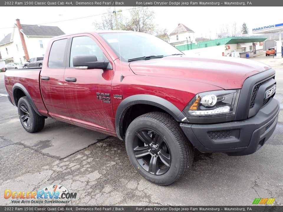 2022 Ram 1500 Classic Quad Cab 4x4 Delmonico Red Pearl / Black Photo #7