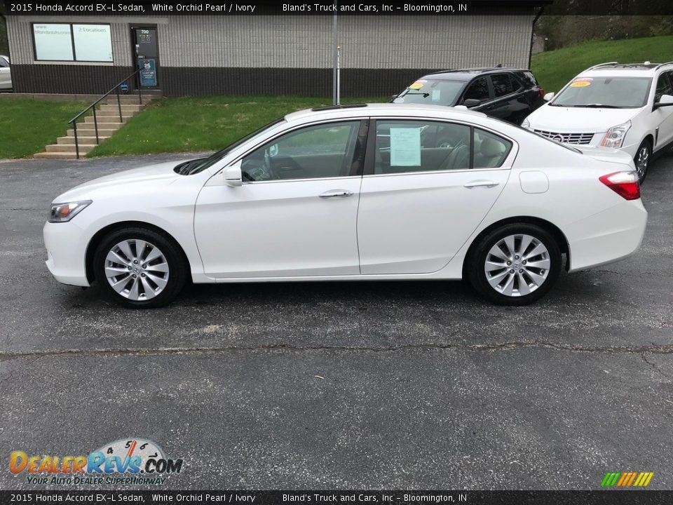 2015 Honda Accord EX-L Sedan White Orchid Pearl / Ivory Photo #1