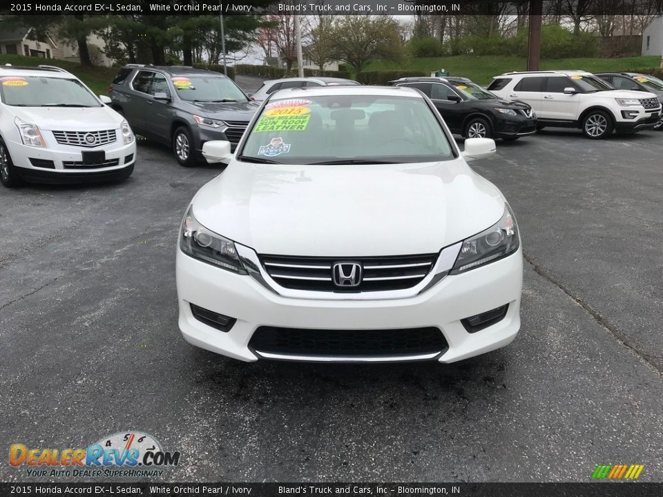 2015 Honda Accord EX-L Sedan White Orchid Pearl / Ivory Photo #3