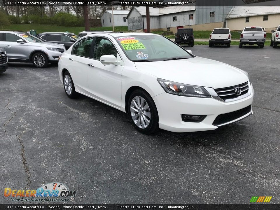 2015 Honda Accord EX-L Sedan White Orchid Pearl / Ivory Photo #4