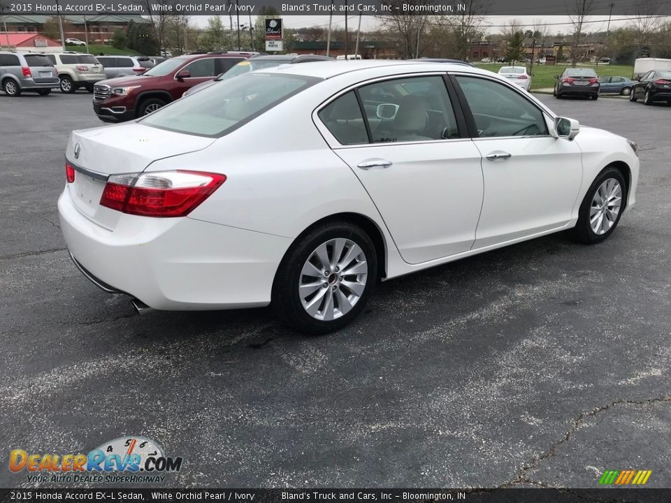 2015 Honda Accord EX-L Sedan White Orchid Pearl / Ivory Photo #6