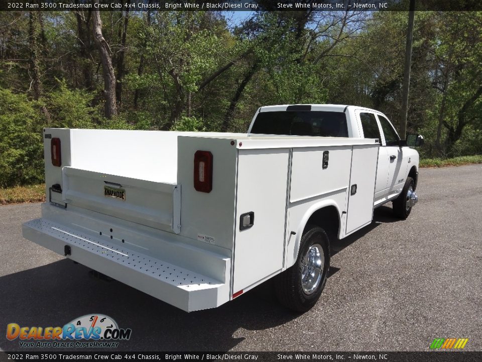 2022 Ram 3500 Tradesman Crew Cab 4x4 Chassis Bright White / Black/Diesel Gray Photo #8