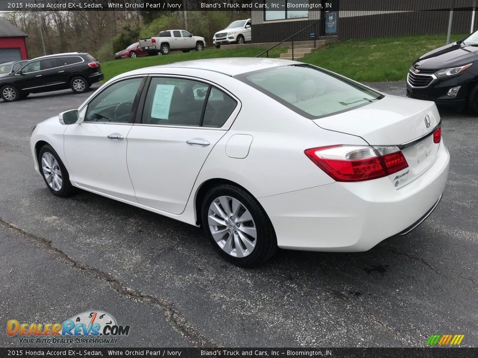 2015 Honda Accord EX-L Sedan White Orchid Pearl / Ivory Photo #8