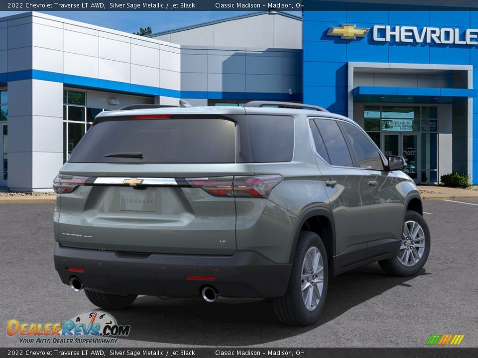 2022 Chevrolet Traverse LT AWD Silver Sage Metallic / Jet Black Photo #4