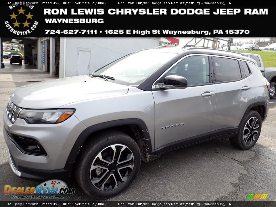 2022 Jeep Compass Limited 4x4 Billet Silver Metallic / Black Photo #1