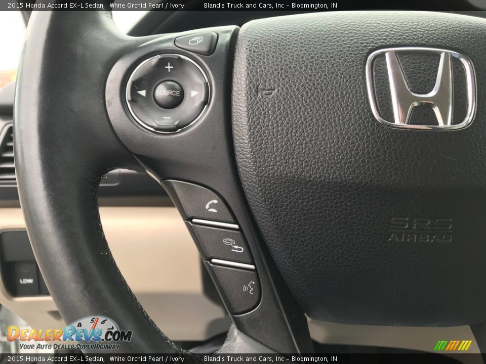 2015 Honda Accord EX-L Sedan White Orchid Pearl / Ivory Photo #18