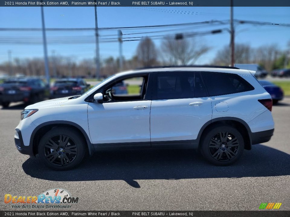 2021 Honda Pilot Black Edition AWD Platinum White Pearl / Black Photo #21