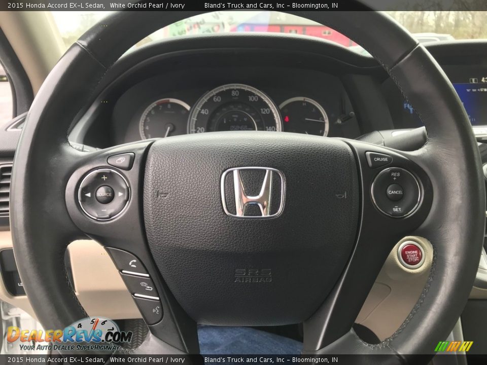 2015 Honda Accord EX-L Sedan White Orchid Pearl / Ivory Photo #20