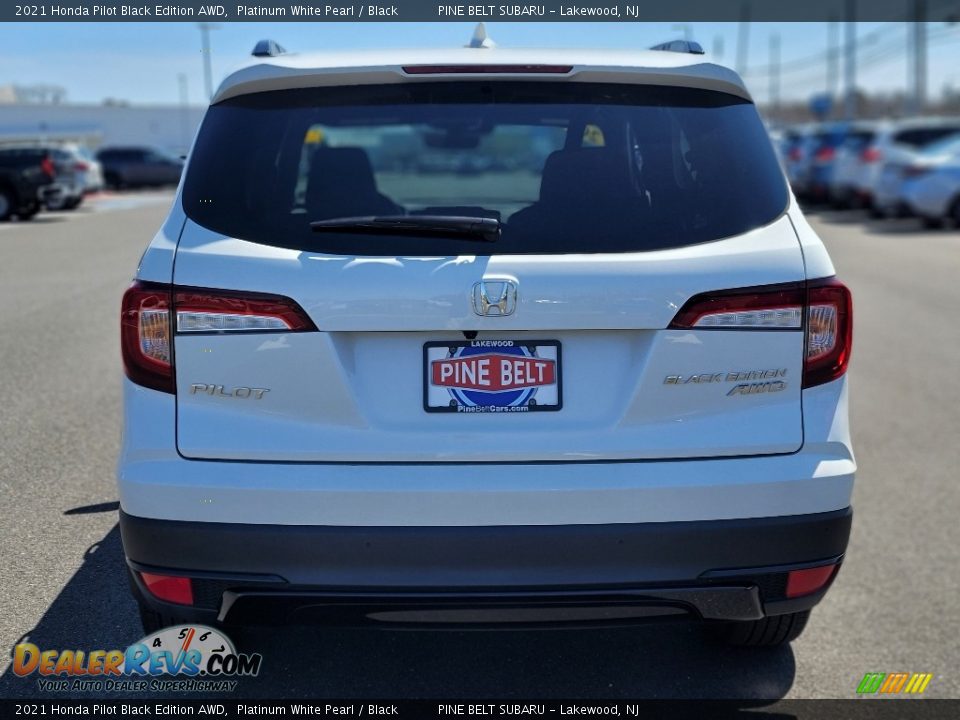 2021 Honda Pilot Black Edition AWD Platinum White Pearl / Black Photo #22