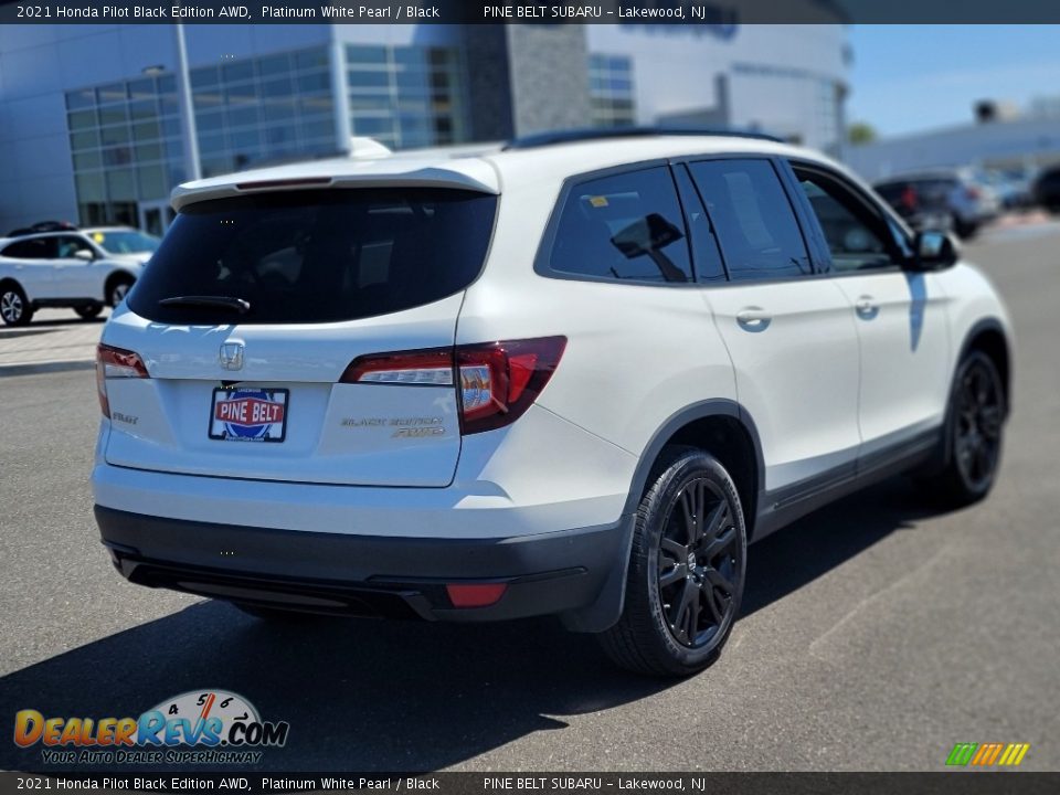 2021 Honda Pilot Black Edition AWD Platinum White Pearl / Black Photo #24