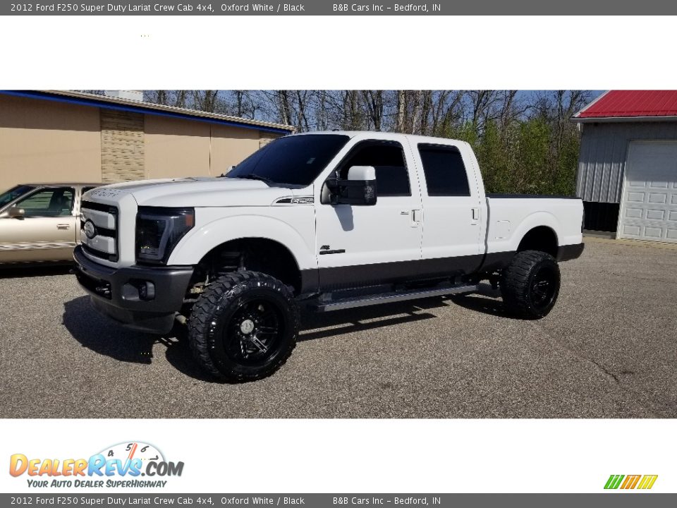 2012 Ford F250 Super Duty Lariat Crew Cab 4x4 Oxford White / Black Photo #1