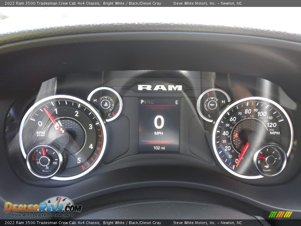 2022 Ram 3500 Tradesman Crew Cab 4x4 Chassis Bright White / Black/Diesel Gray Photo #22