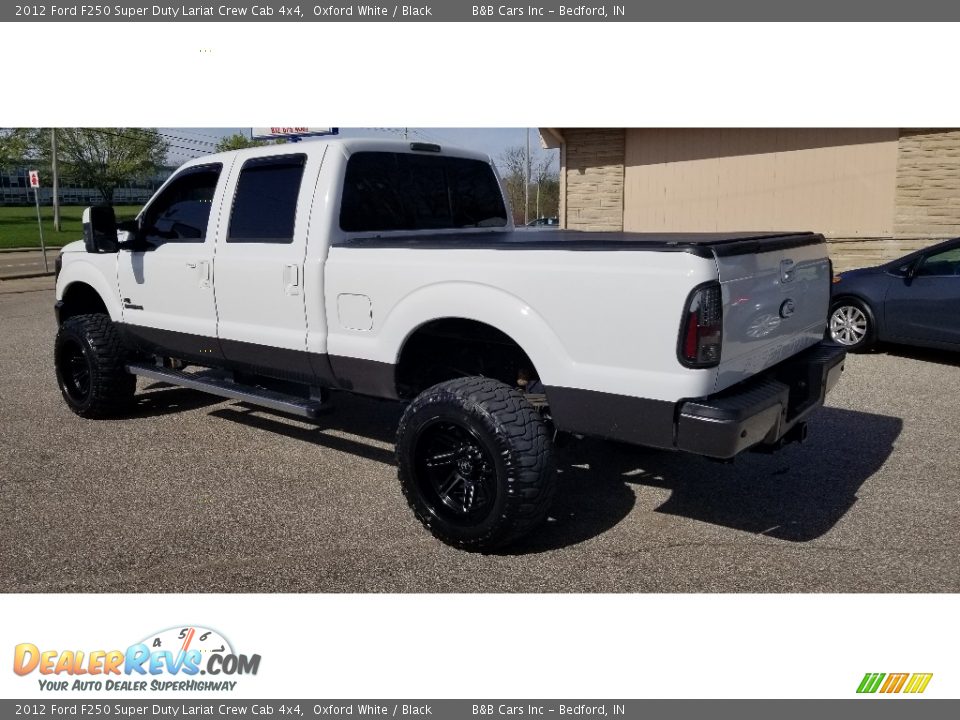 2012 Ford F250 Super Duty Lariat Crew Cab 4x4 Oxford White / Black Photo #3