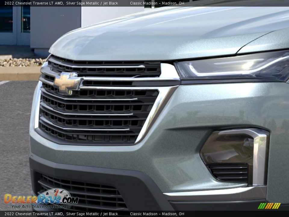 2022 Chevrolet Traverse LT AWD Silver Sage Metallic / Jet Black Photo #13