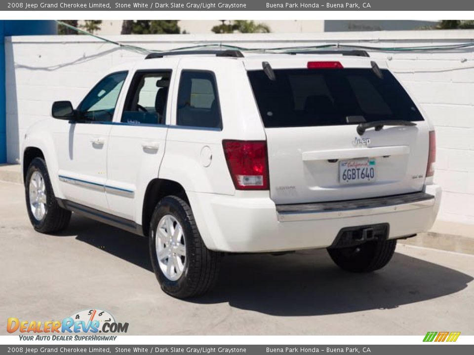 2008 Jeep Grand Cherokee Limited Stone White / Dark Slate Gray/Light Graystone Photo #2