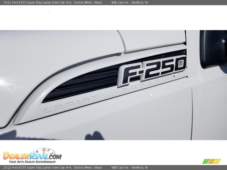 2012 Ford F250 Super Duty Lariat Crew Cab 4x4 Oxford White / Black Photo #9