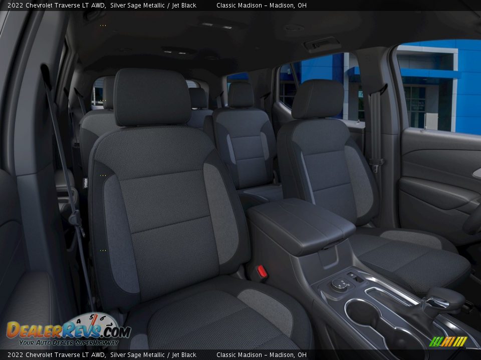 2022 Chevrolet Traverse LT AWD Silver Sage Metallic / Jet Black Photo #16