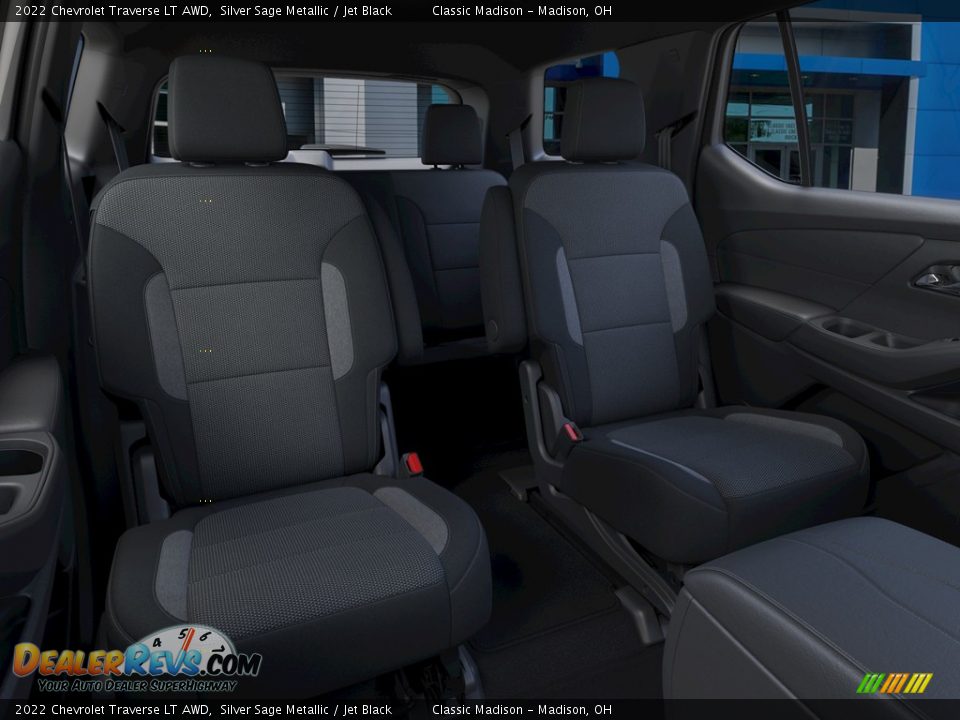 2022 Chevrolet Traverse LT AWD Silver Sage Metallic / Jet Black Photo #17