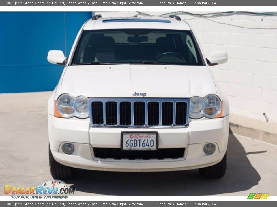 2008 Jeep Grand Cherokee Limited Stone White / Dark Slate Gray/Light Graystone Photo #7