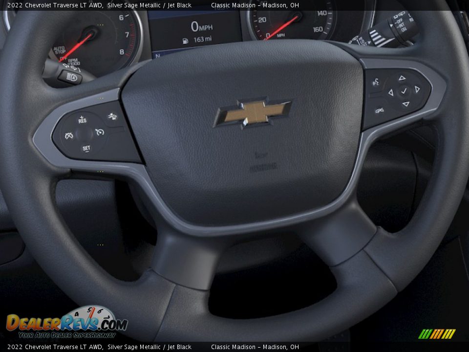 2022 Chevrolet Traverse LT AWD Silver Sage Metallic / Jet Black Photo #19