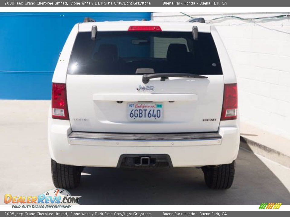 2008 Jeep Grand Cherokee Limited Stone White / Dark Slate Gray/Light Graystone Photo #9