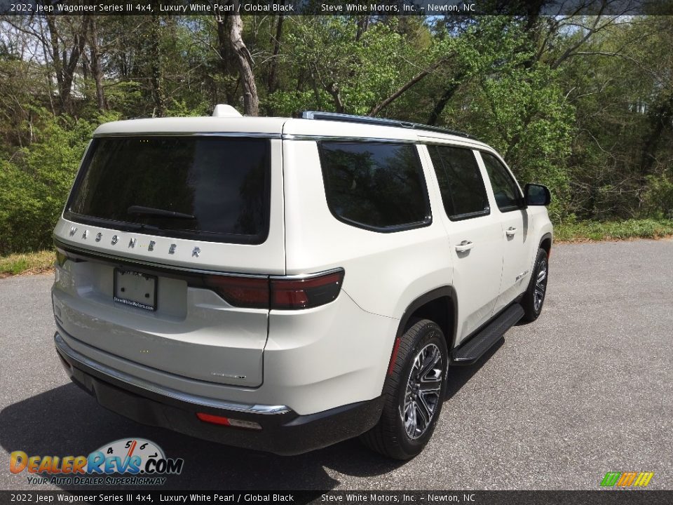 2022 Jeep Wagoneer Series III 4x4 Luxury White Pearl / Global Black Photo #6