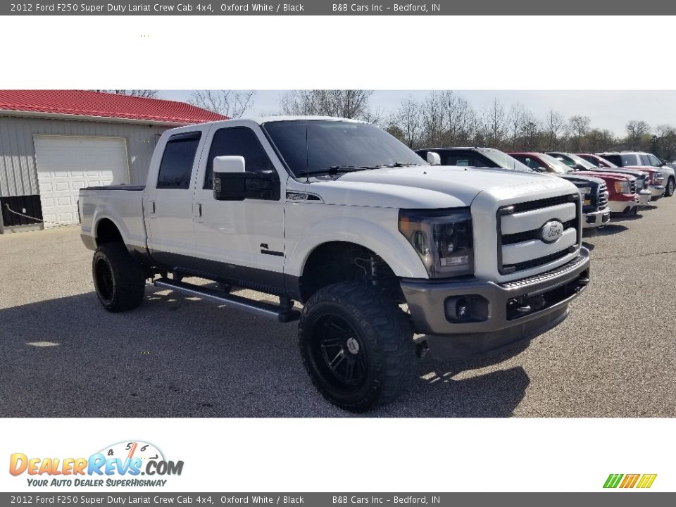 2012 Ford F250 Super Duty Lariat Crew Cab 4x4 Oxford White / Black Photo #24