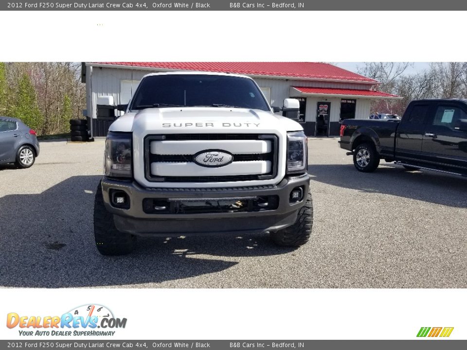 2012 Ford F250 Super Duty Lariat Crew Cab 4x4 Oxford White / Black Photo #25