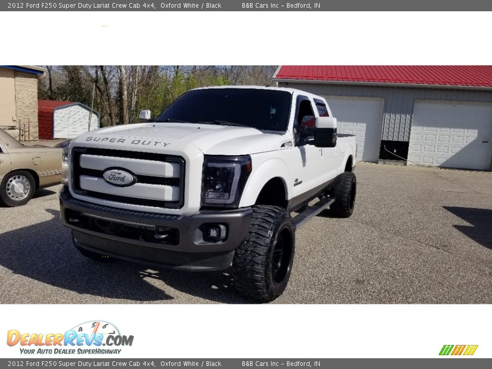 2012 Ford F250 Super Duty Lariat Crew Cab 4x4 Oxford White / Black Photo #26