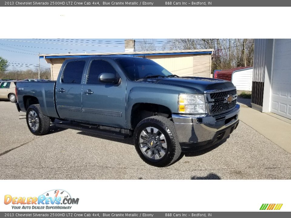 2013 Chevrolet Silverado 2500HD LTZ Crew Cab 4x4 Blue Granite Metallic / Ebony Photo #2