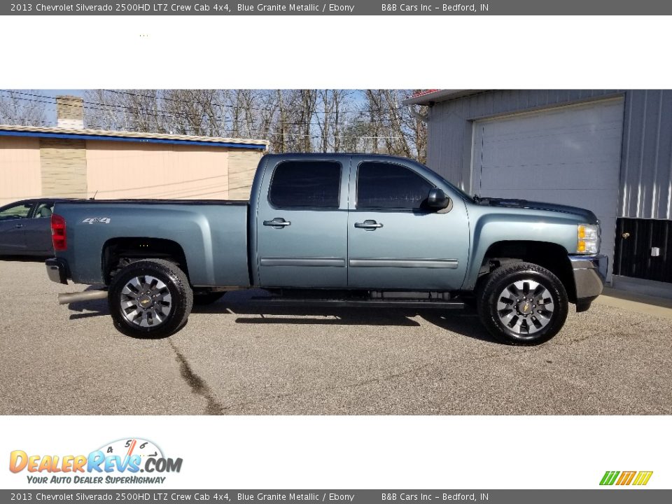 2013 Chevrolet Silverado 2500HD LTZ Crew Cab 4x4 Blue Granite Metallic / Ebony Photo #10