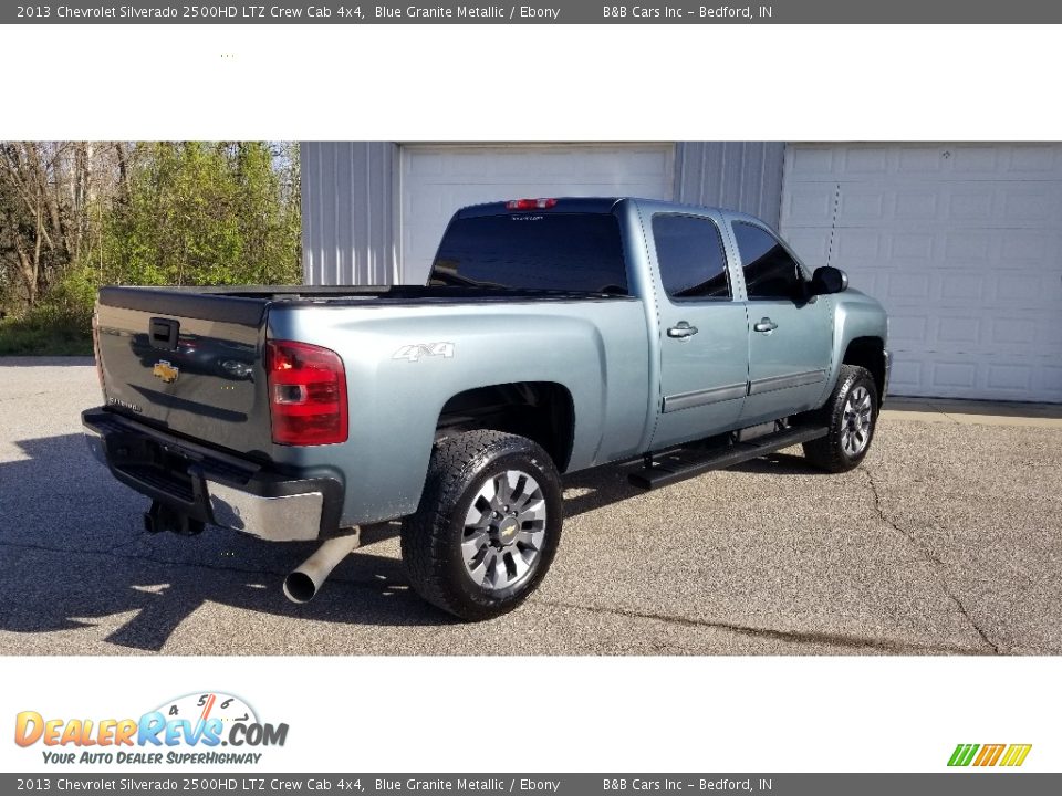 2013 Chevrolet Silverado 2500HD LTZ Crew Cab 4x4 Blue Granite Metallic / Ebony Photo #11