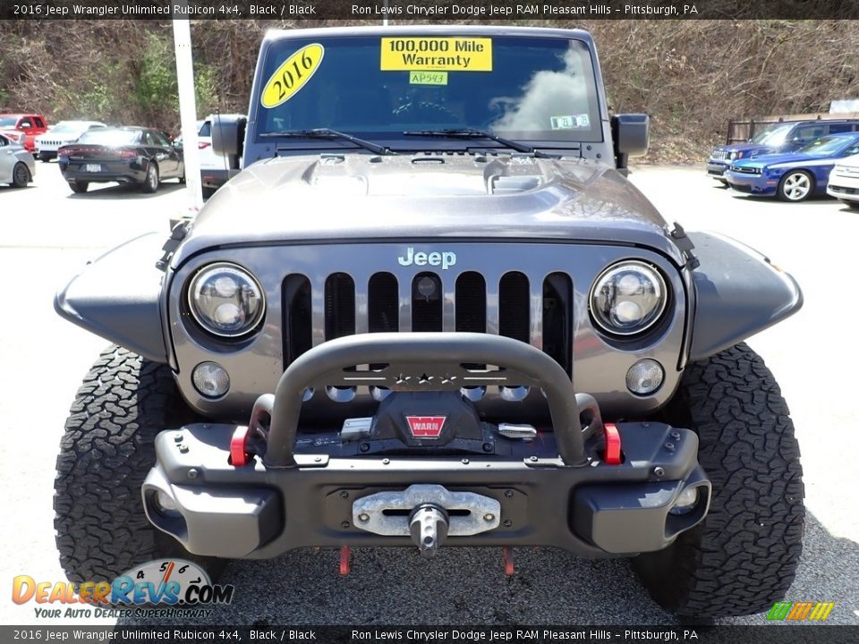 2016 Jeep Wrangler Unlimited Rubicon 4x4 Black / Black Photo #9