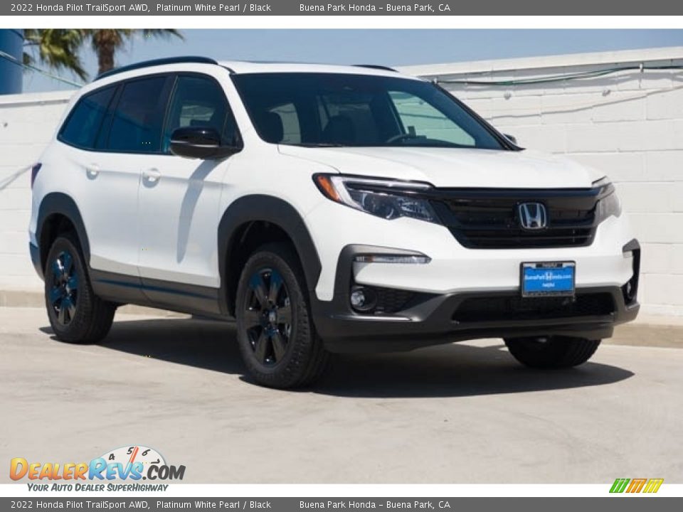 2022 Honda Pilot TrailSport AWD Platinum White Pearl / Black Photo #1