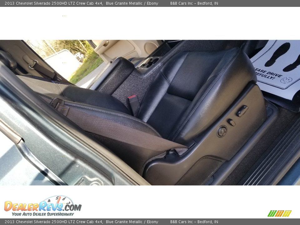 2013 Chevrolet Silverado 2500HD LTZ Crew Cab 4x4 Blue Granite Metallic / Ebony Photo #21