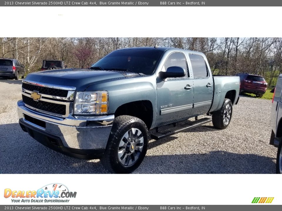 2013 Chevrolet Silverado 2500HD LTZ Crew Cab 4x4 Blue Granite Metallic / Ebony Photo #27