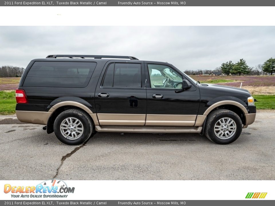 2011 Ford Expedition EL XLT Tuxedo Black Metallic / Camel Photo #3