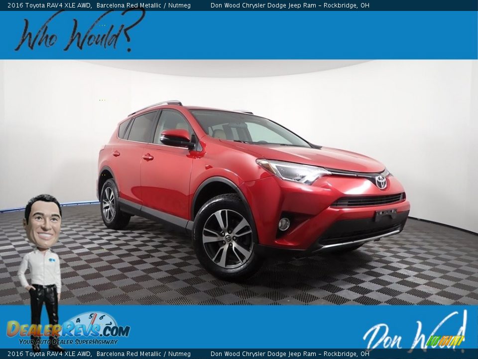 2016 Toyota RAV4 XLE AWD Barcelona Red Metallic / Nutmeg Photo #1