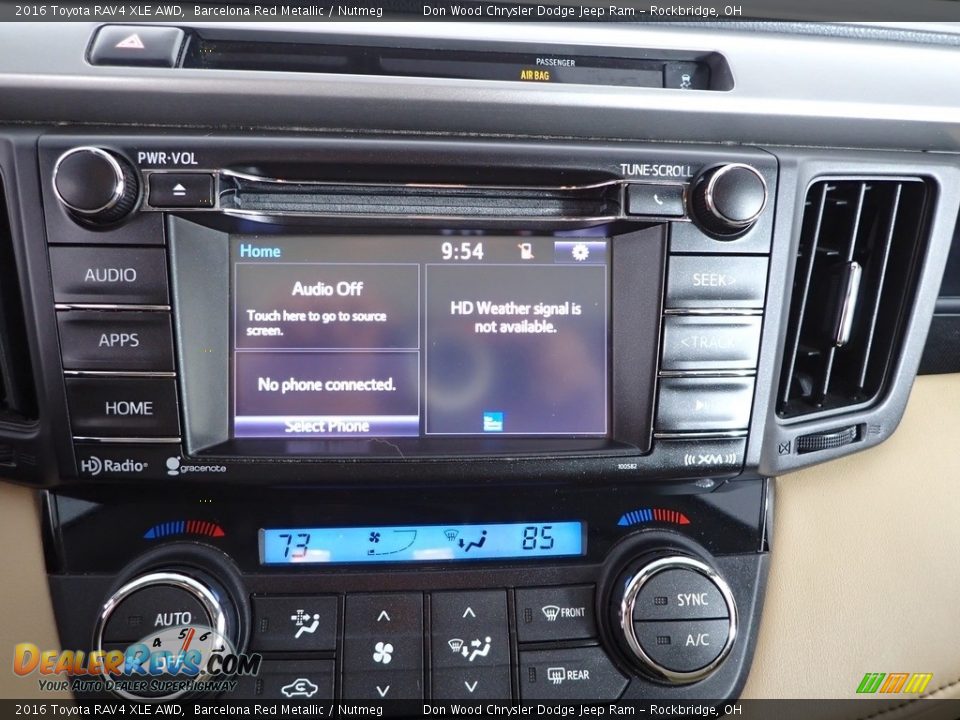 2016 Toyota RAV4 XLE AWD Barcelona Red Metallic / Nutmeg Photo #2