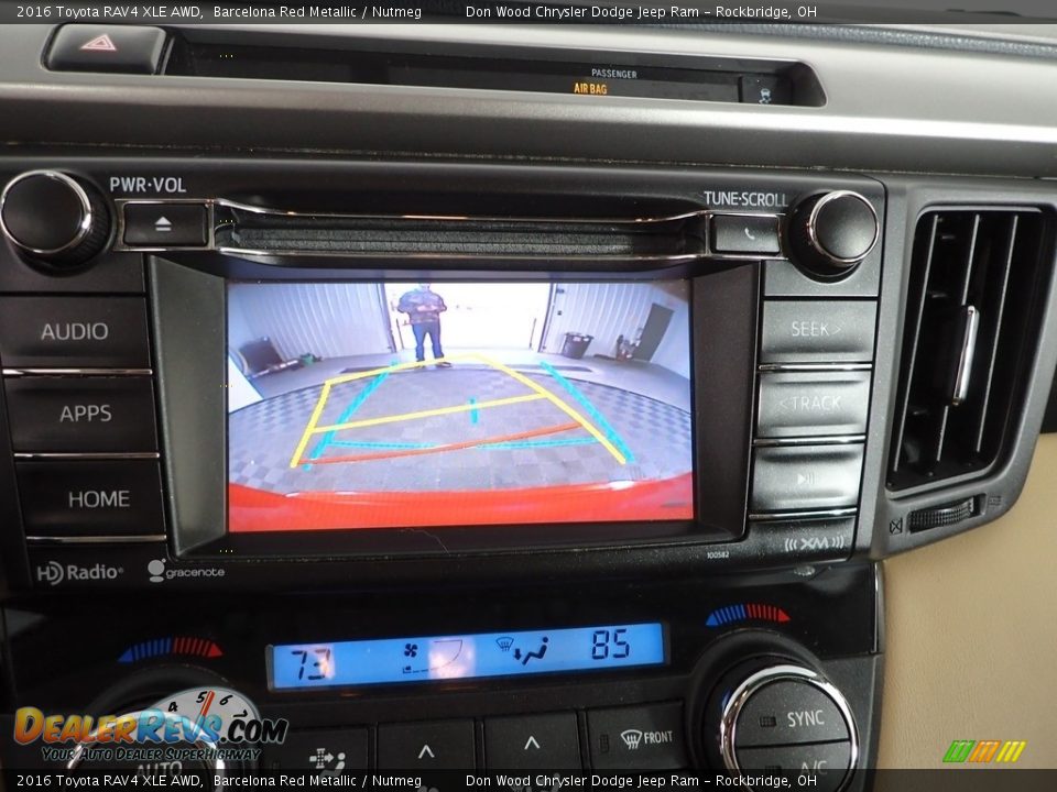 2016 Toyota RAV4 XLE AWD Barcelona Red Metallic / Nutmeg Photo #3