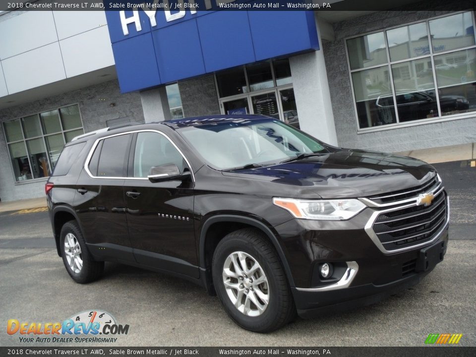 2018 Chevrolet Traverse LT AWD Sable Brown Metallic / Jet Black Photo #1