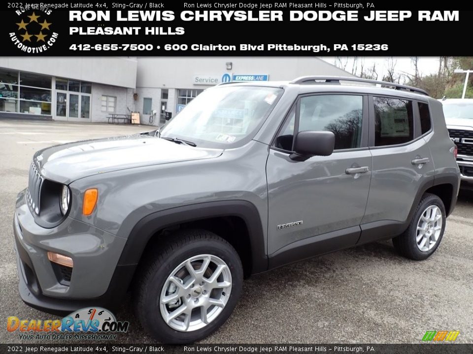 2022 Jeep Renegade Latitude 4x4 Sting-Gray / Black Photo #1