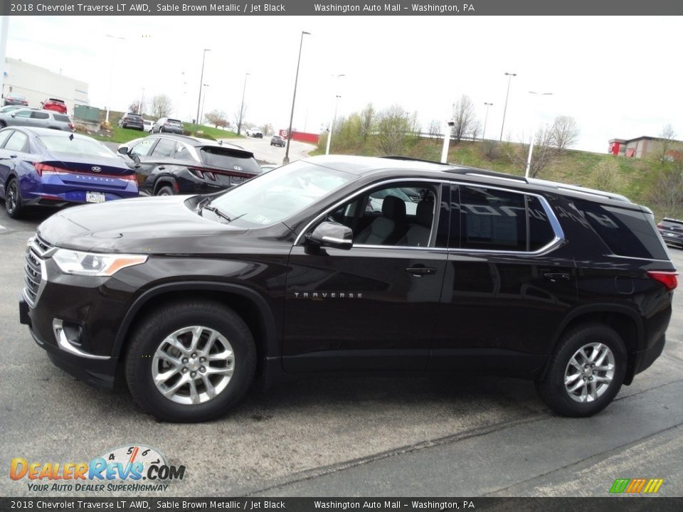 2018 Chevrolet Traverse LT AWD Sable Brown Metallic / Jet Black Photo #6