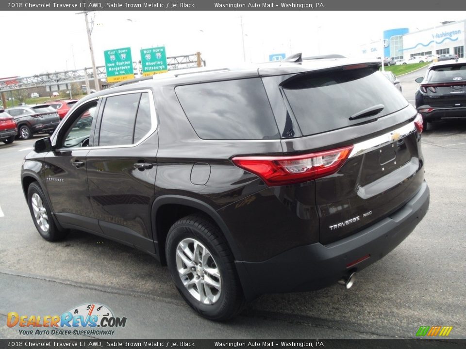 2018 Chevrolet Traverse LT AWD Sable Brown Metallic / Jet Black Photo #7