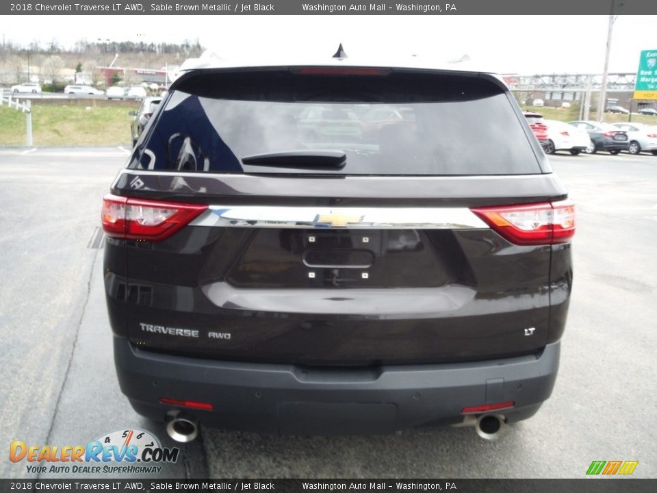 2018 Chevrolet Traverse LT AWD Sable Brown Metallic / Jet Black Photo #8