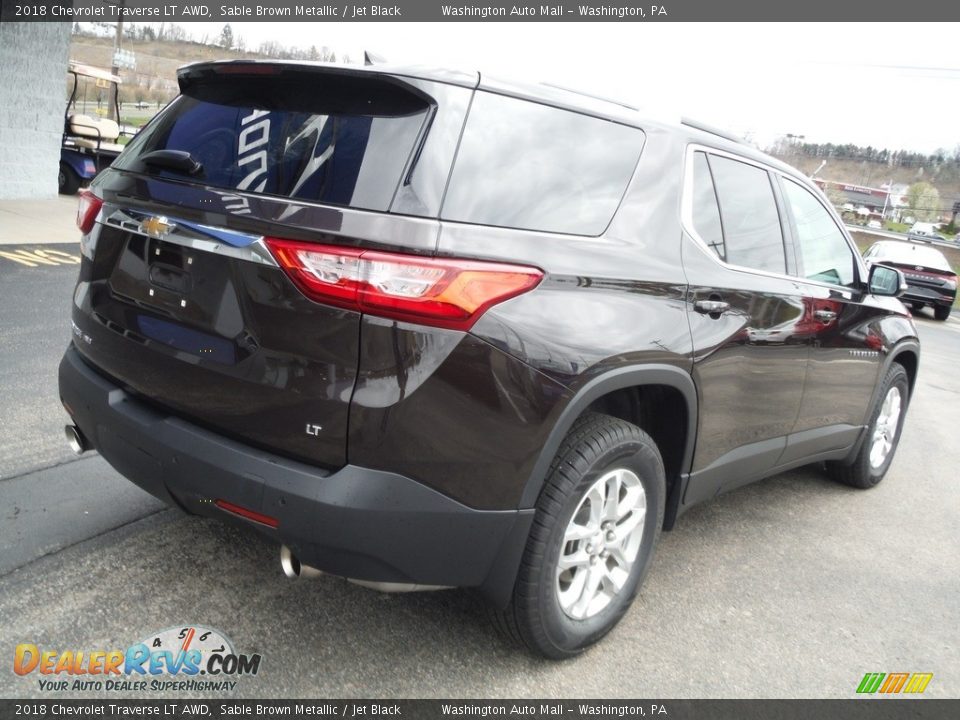 2018 Chevrolet Traverse LT AWD Sable Brown Metallic / Jet Black Photo #9